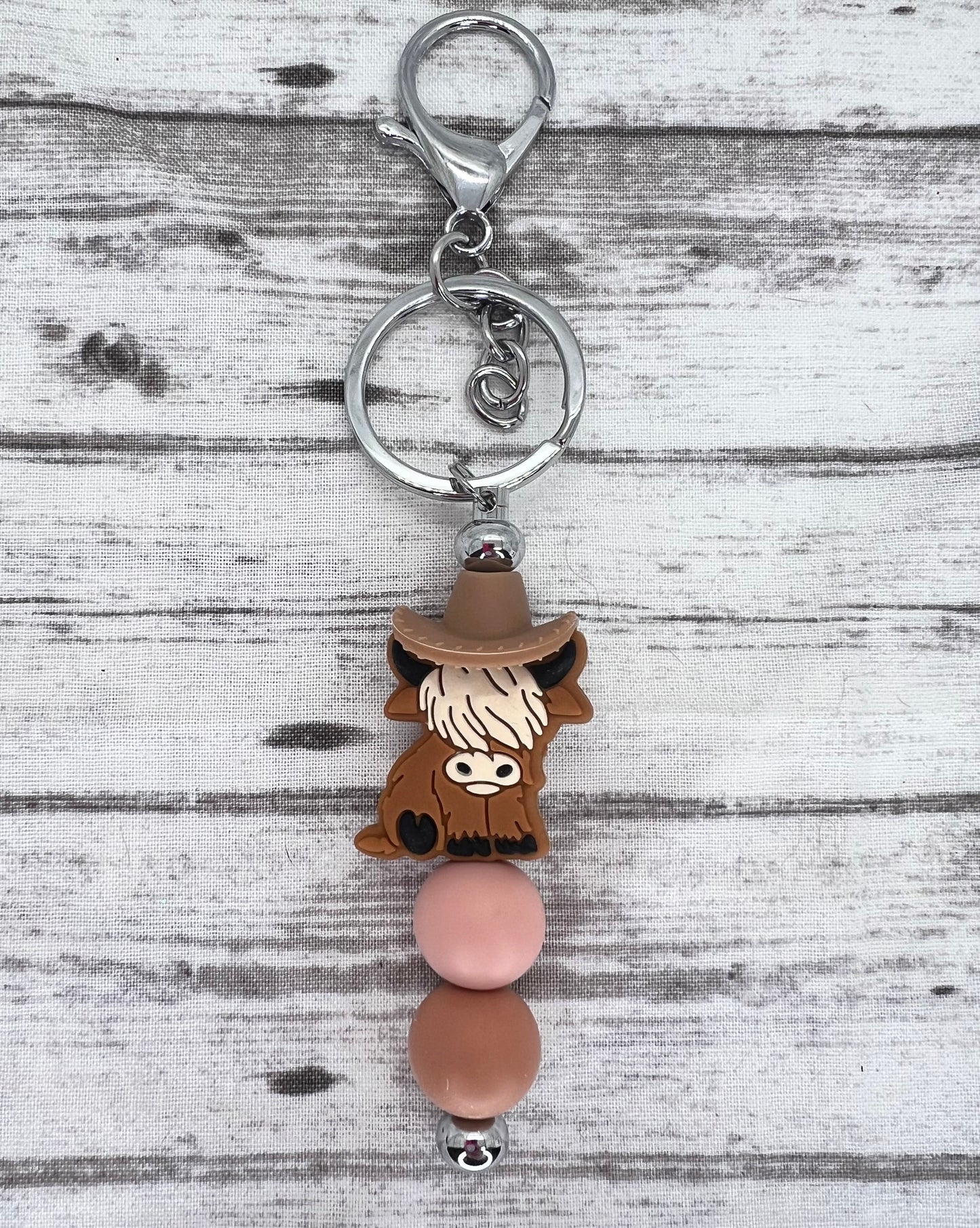 Keychain-Highland Cow