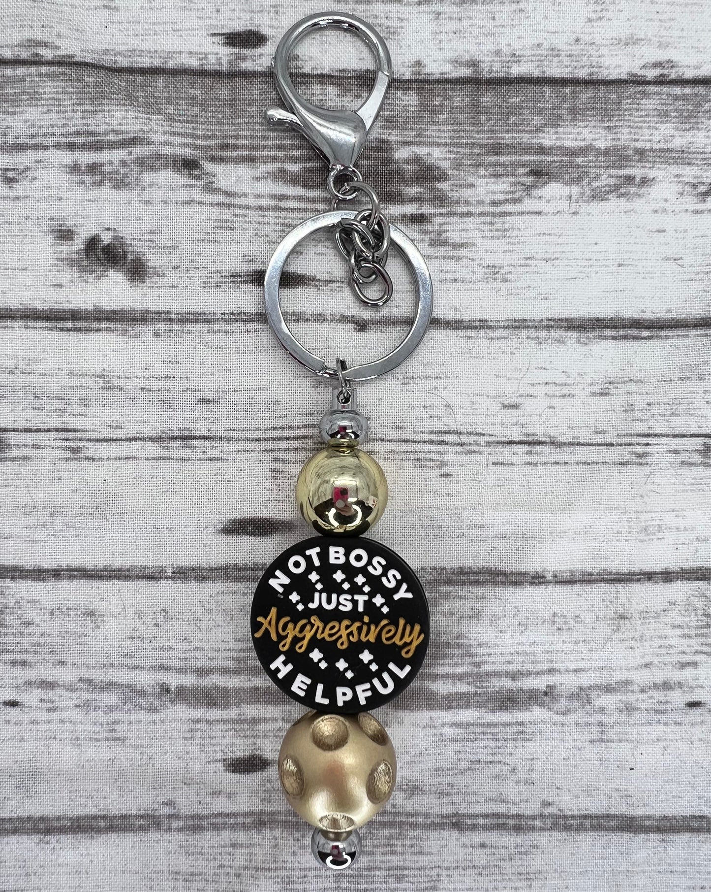 Keychain-Not Bossy Black