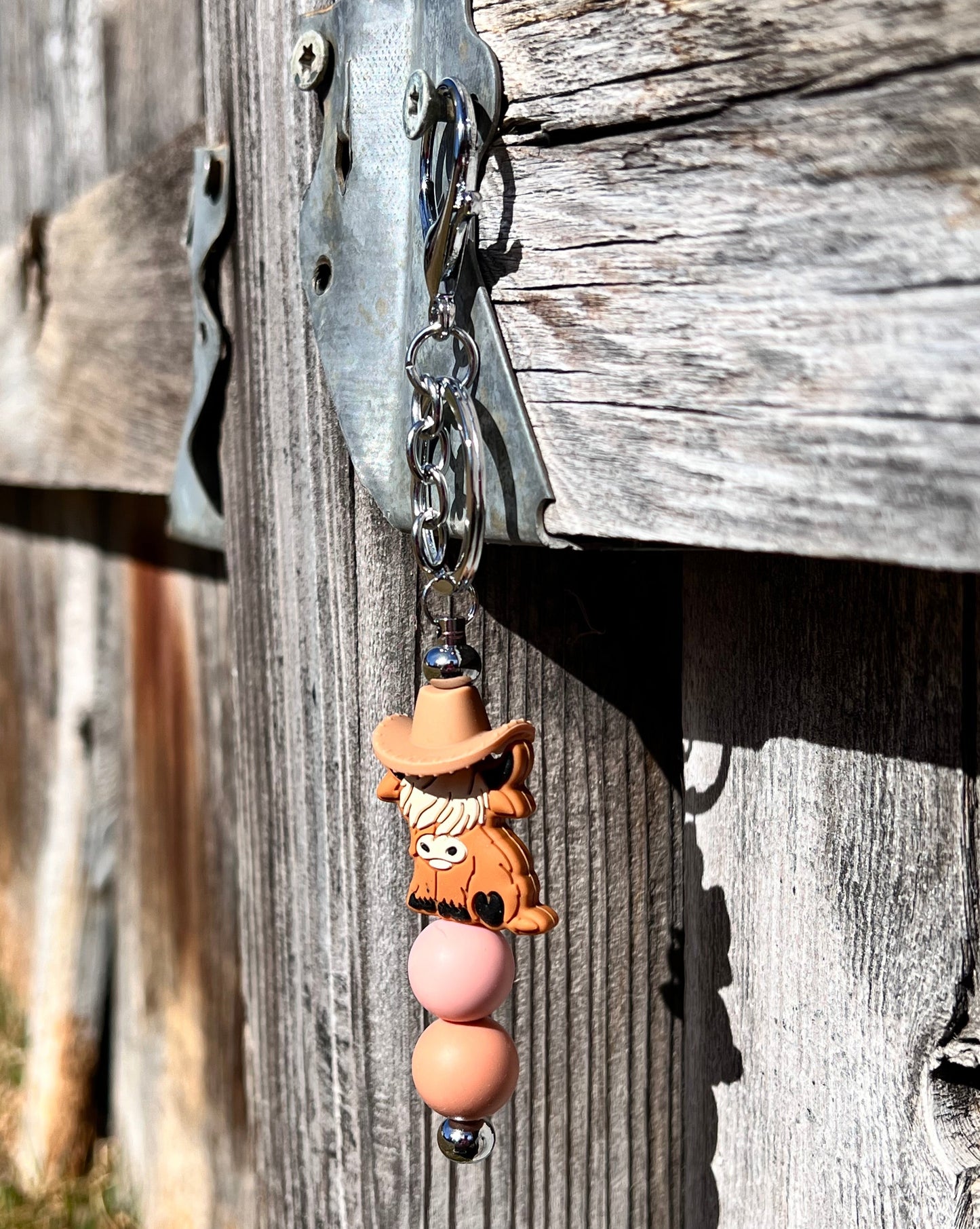 Keychain-Highland Cow